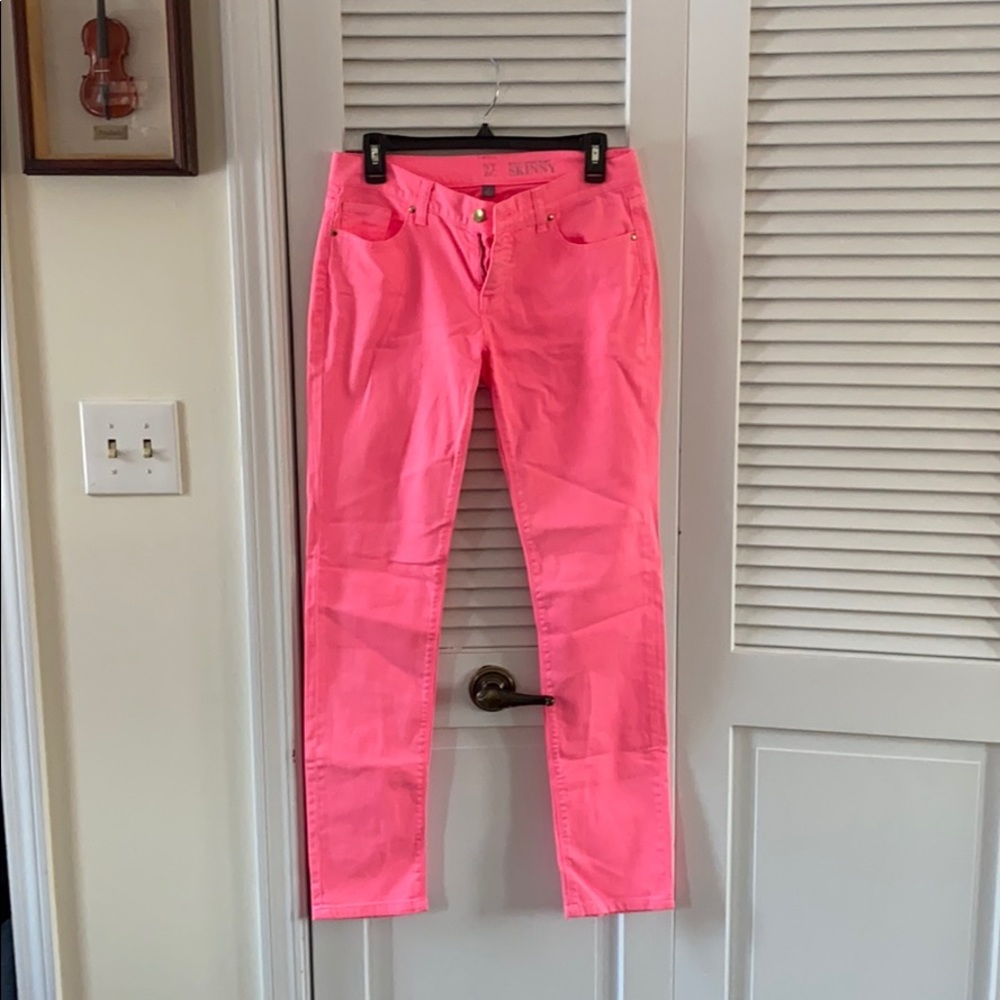 Like New - New York & Company Pink Skinny Jeans